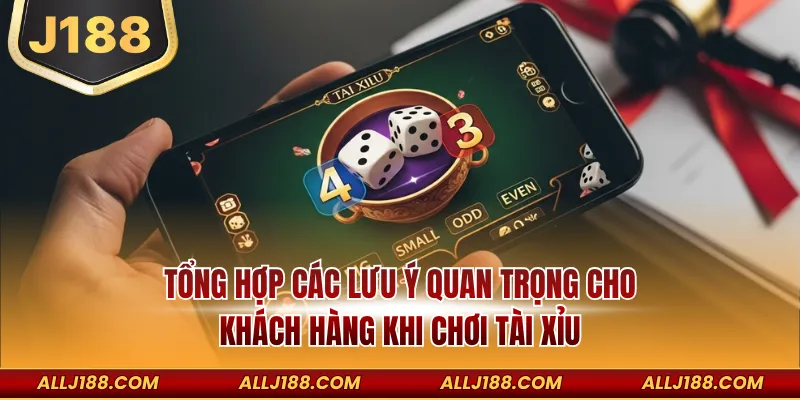 Tổng hợp các lưu ý quan trọng cho khách hàng khi chơi Tài Xỉu